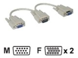 VGA Splitter 1 x Male VGA to 2 x Female VGA HD15 1760159