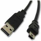 USB A to USB 5-pin Mini-B Cable 0.9m  3 feet