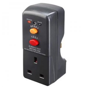 Masterplug RCD Safety Adaptor protects against electric shock